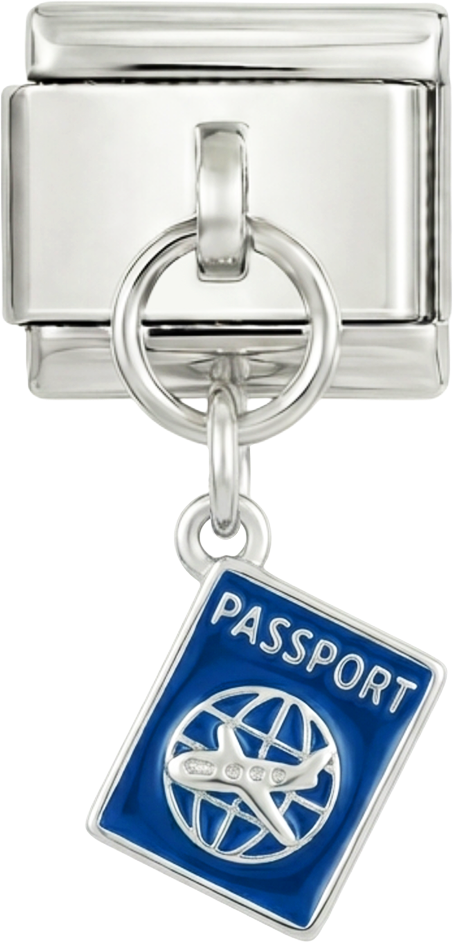 Noch hinzuzufügen - Blue Passport, auf Silber