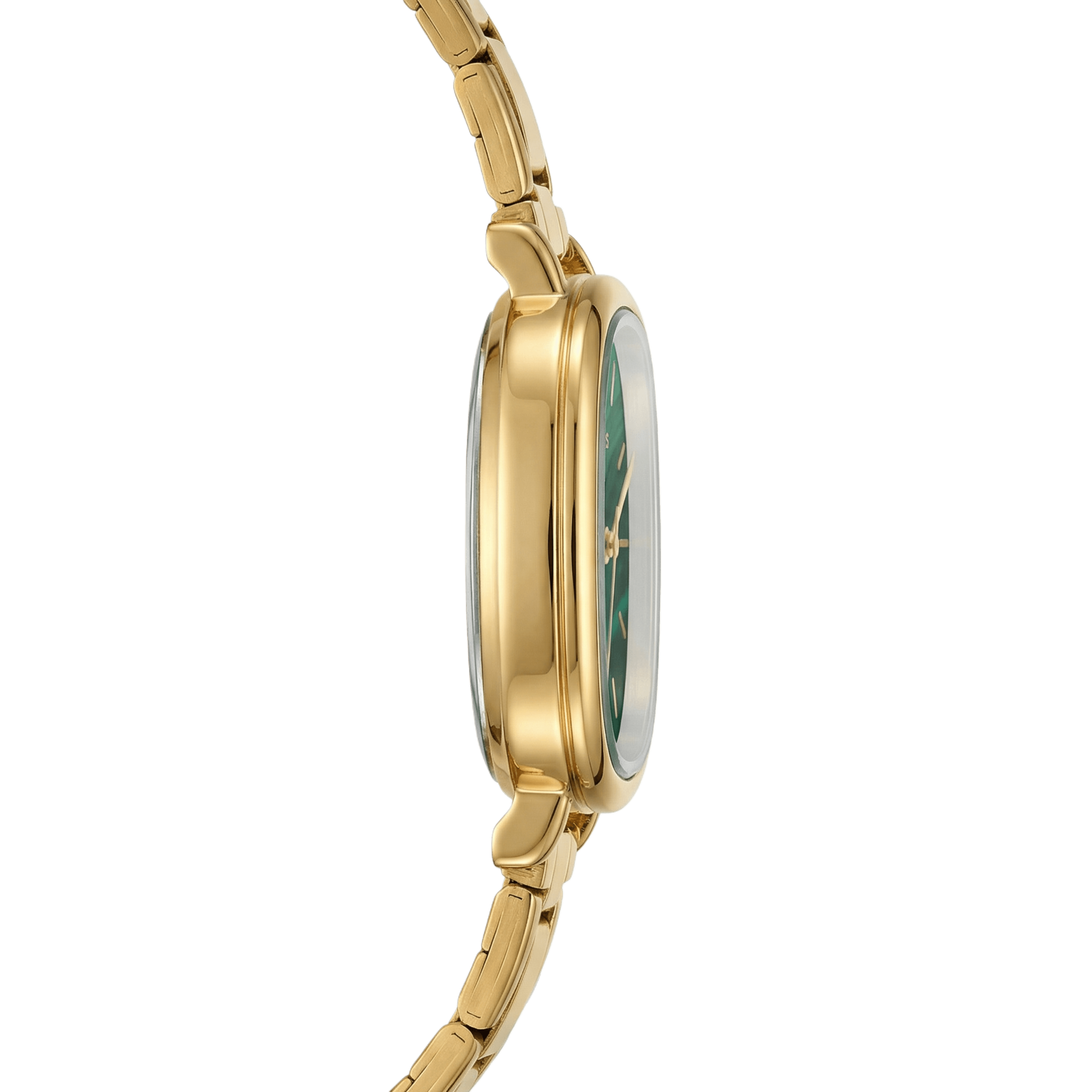 Capri – Gold mit smaragdgrünem Zifferblatt