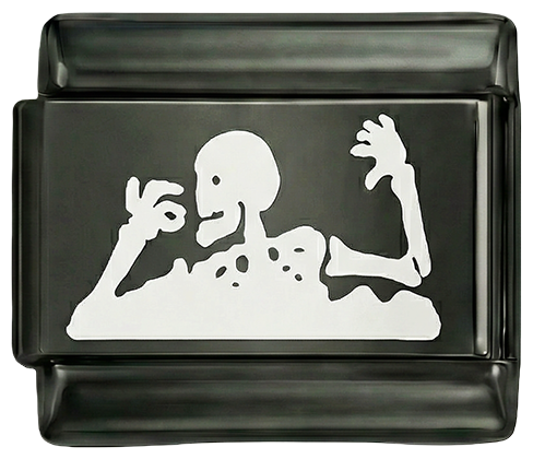 Skeleton White on Black Charm - Skeleton-White-on-Black-Charm.png