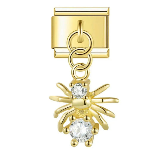 Insect in Gold with Stones, on Gold - Charms Official