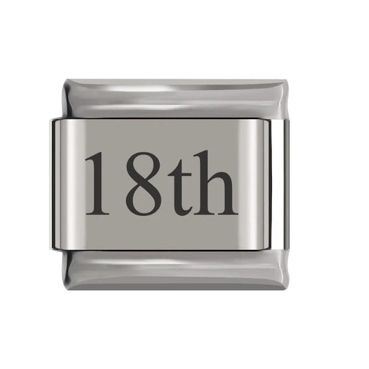 18th, on Silver - Charms Official