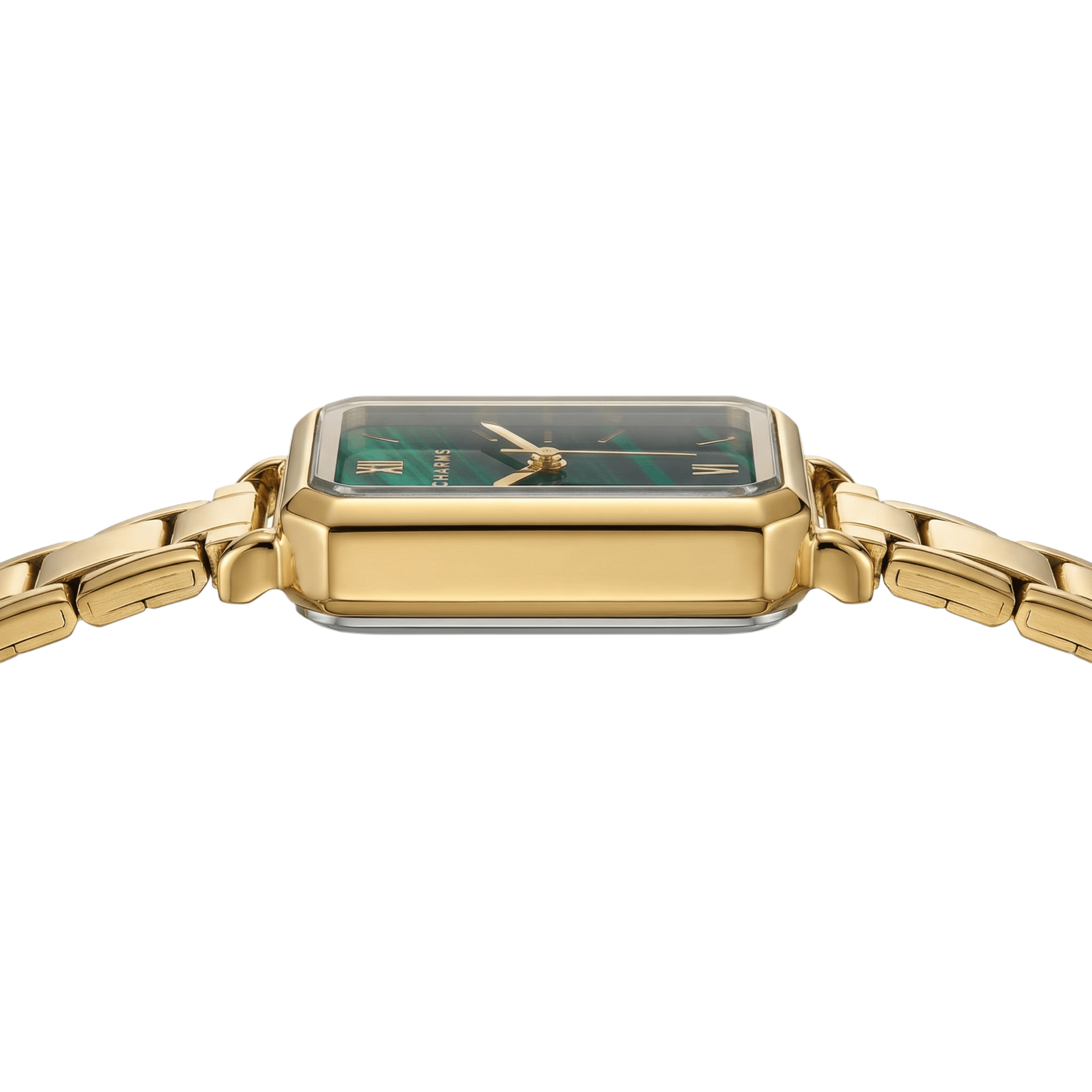 Como – Gold mit smaragdgrünem Zifferblatt