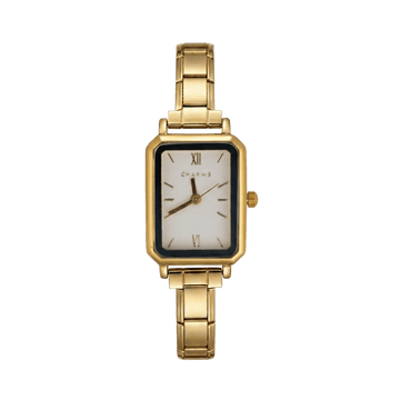 Como Uhr Gold – Edition mit weißem Zifferblatt