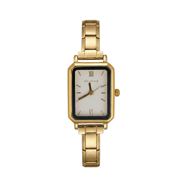 Como Uhr Gold – Edition mit weißem Zifferblatt