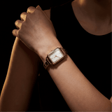 Como-Uhr, Gold – Edition mit weißem Zifferblatt