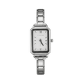 Como-Uhr, Silber – Edition mit weißem Zifferblatt