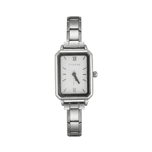 Como Uhr Silber – Edition mit weißem Zifferblatt