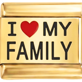 Ich liebe meine Familie, in Gold