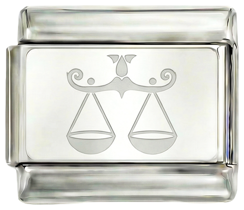 Waage, auf Silber