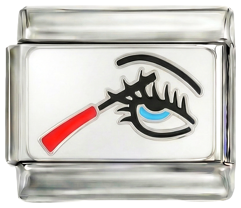 Mascara auf Silber