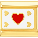 Herzkarte in Gold