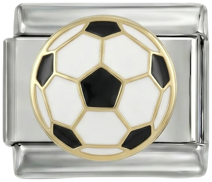 Soccer Ball, on Silver