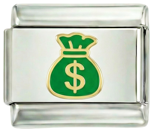 Green Money Bag on Silver - green-money-bag-on-silver.png