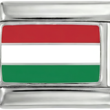 Ungarn-Flagge, auf Silber