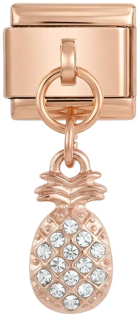 Pineapple with Stones on Rose Gold - pineapple-with-stones-on-rose-gold.png